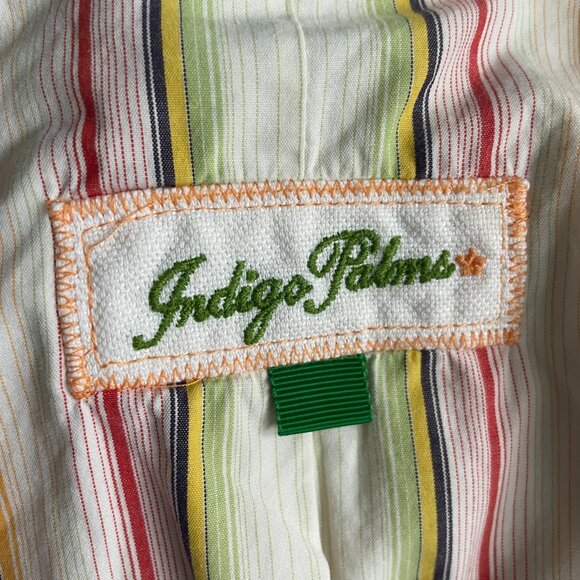 Men's Cotton/Linen Blend Sports Jacket Indigo Palms by Tommy Bahama - Picture 11 of 17